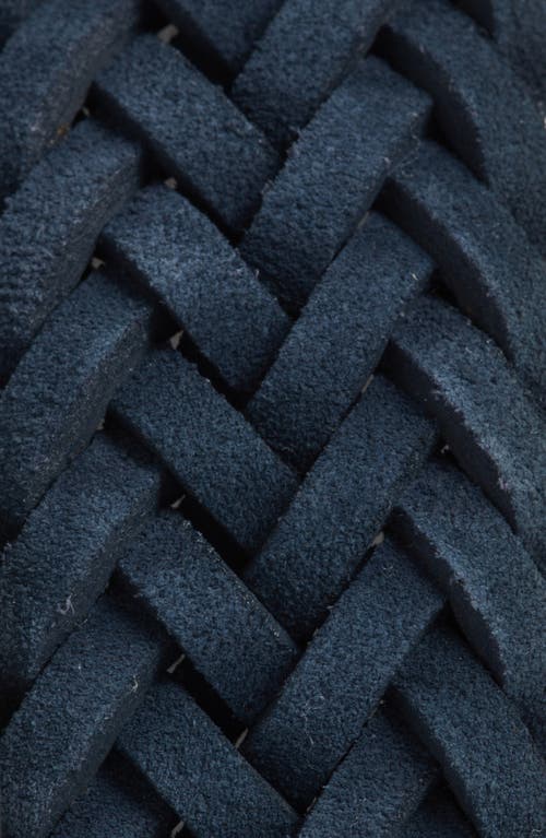 Nordstrom Sterling Braided Suede Belt In Blue