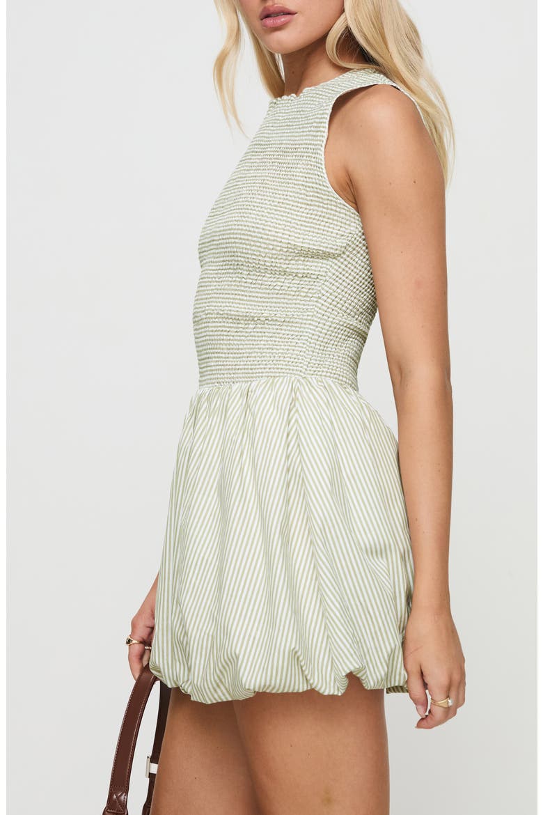 Narnie Bubble Hem Minidress, Alternate, color, SAGE