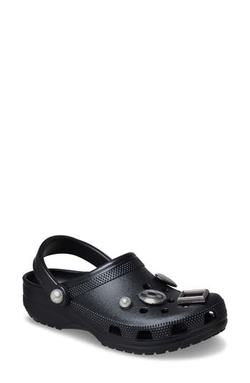 Crocs Classic Picture Frame Clog In Black