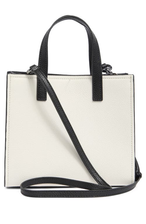 Shop Marc Jacobs Bold Grind Mini Top Handle Satchel In Black/white