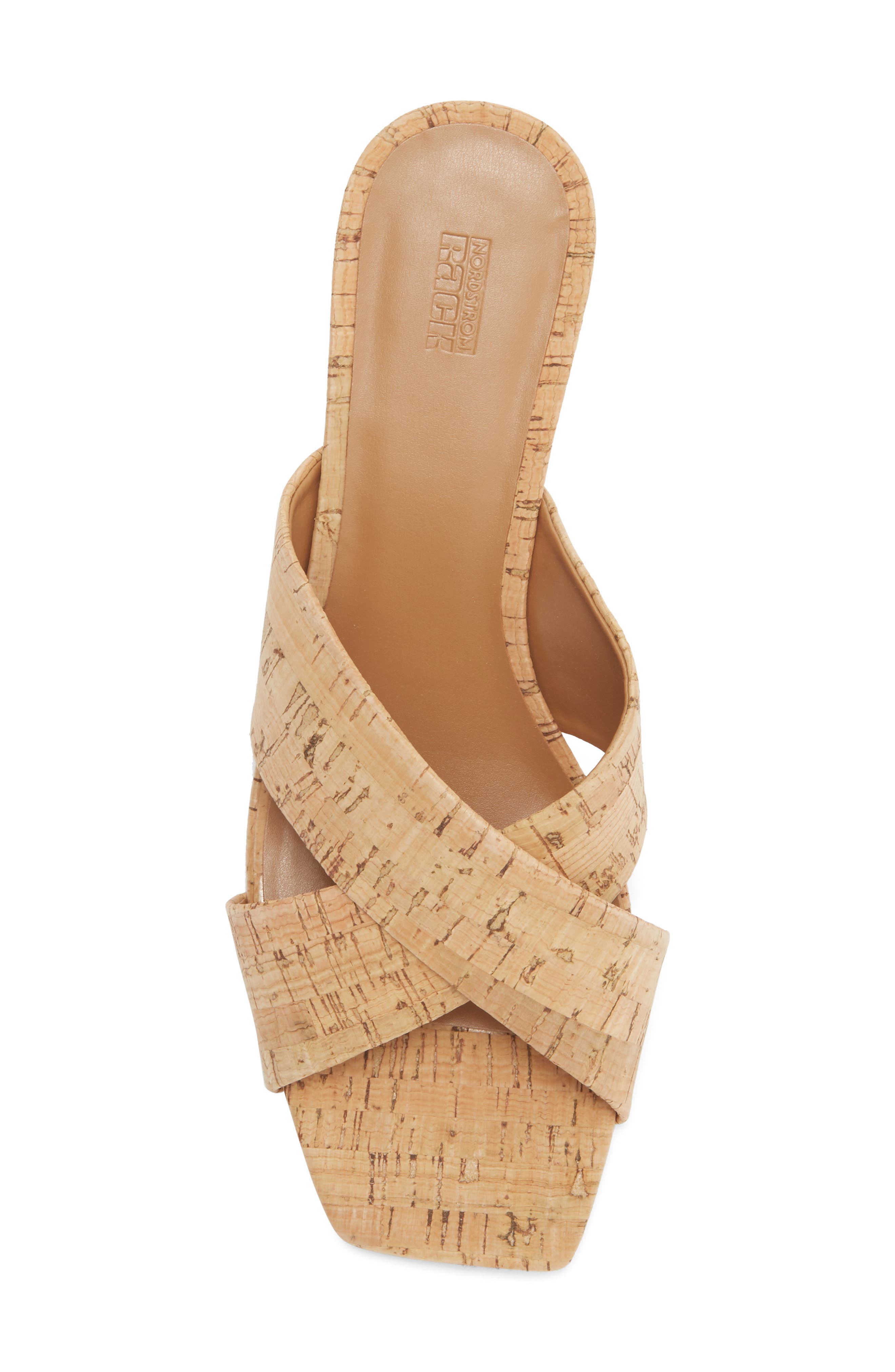 Lauren Slide Sandal, Alternate, color, NATURAL CORK