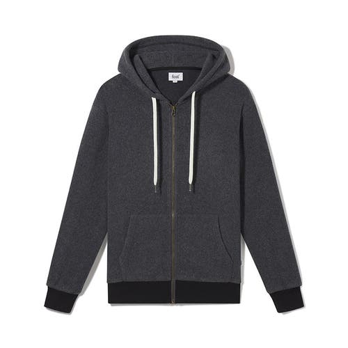 Feat Unisex Blanketblend Zip Up Hoodie In Hazyblack