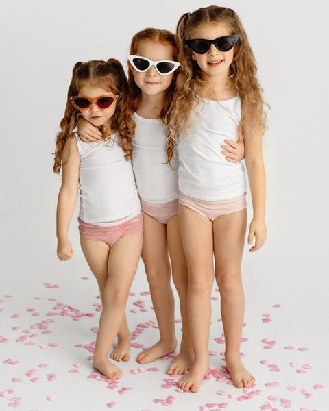 Kid's 3-Pack Cotton Blend Lightweight Camisoles