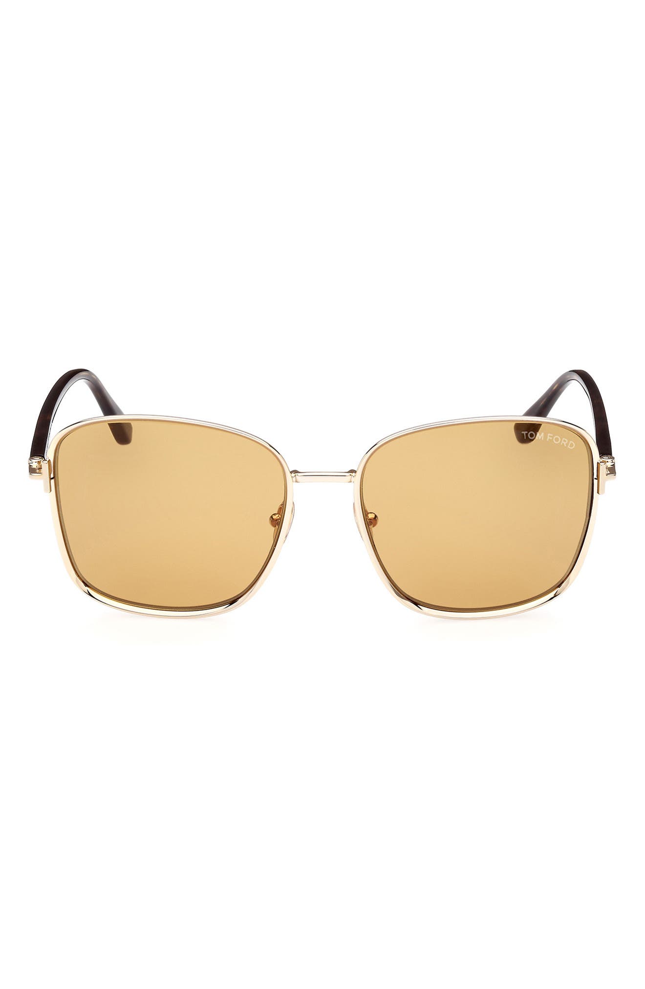 TOM FORD 57mm Square Sunglasses