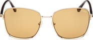 TOM FORD 57mm Square Sunglasses
