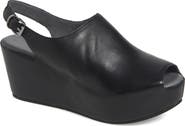 Chocolat Blu Waby Slingback Peep Toe Platform Wedge Mule
