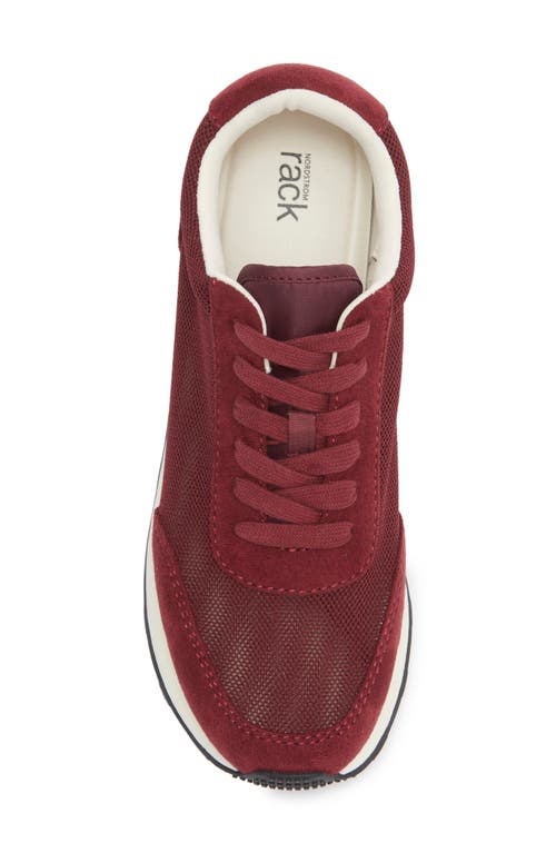 Nordstrom Rack Valencia Mesh Sneaker In Burgundy