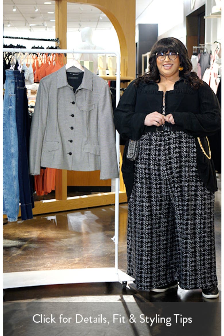 Teglia Houndstooth Virgin Wool Twill Jacket video