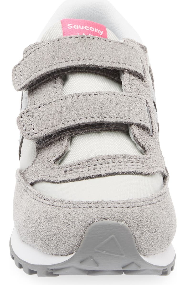 Saucony Jazz Double Hook & Loop Sneaker, Alternate, color, Grey/ Silver/ Pink