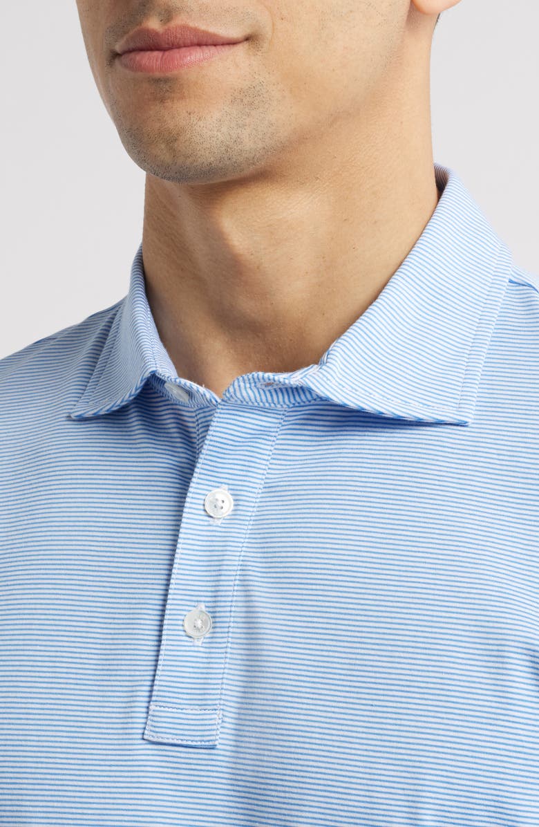 Peter Millar Crown Comfort Pinstripe Cotton Polo, Alternate, color, 