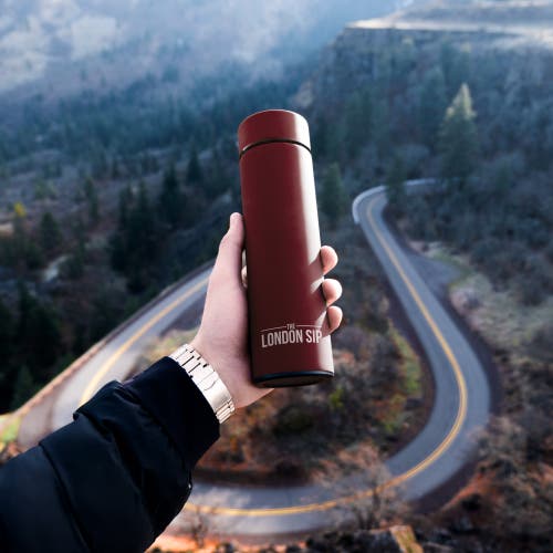 London Sip Infuser Bottle 16oz In Red