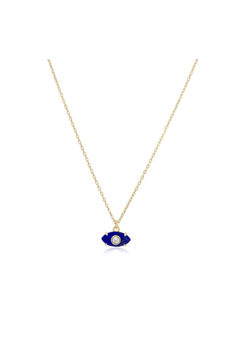 Lapis Evil Eye Necklace, Main, color, Lapis