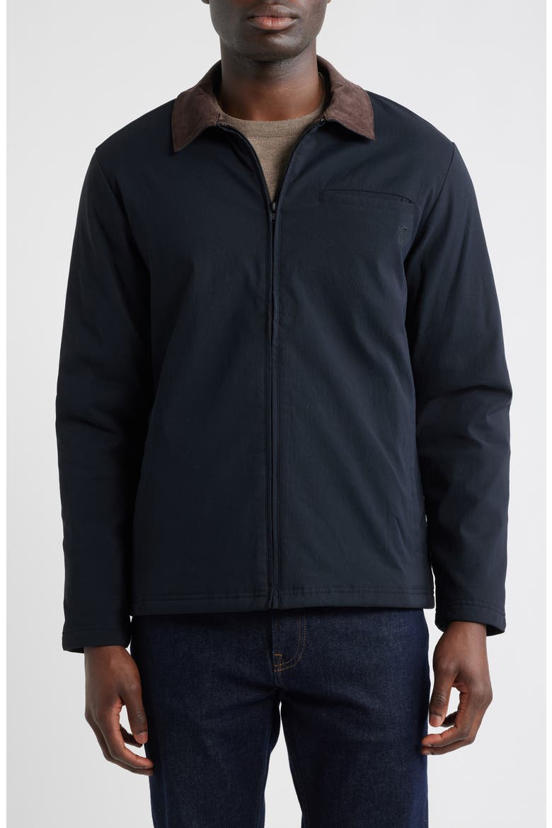 Nitro Noir Stretch Nylon Zip Jacket, Alternate, color, BLACK