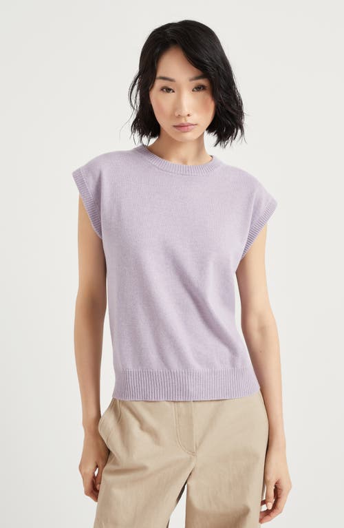 Shop Brunello Cucinelli Vest With Monili In Lilac