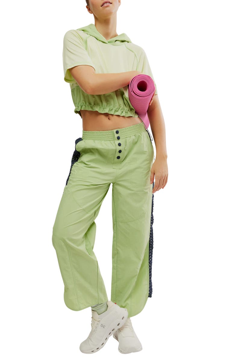 Free People On the Move Hoodie, Alternate, color, Lemon Grass