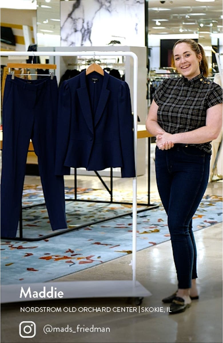Peplum Blazer & Tapered Pants Set, sales video thumbnail