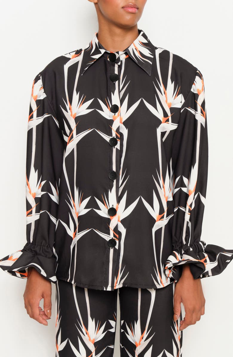 The Lulo Project Teresa Floral Button-Up Shirt, Main, color, 