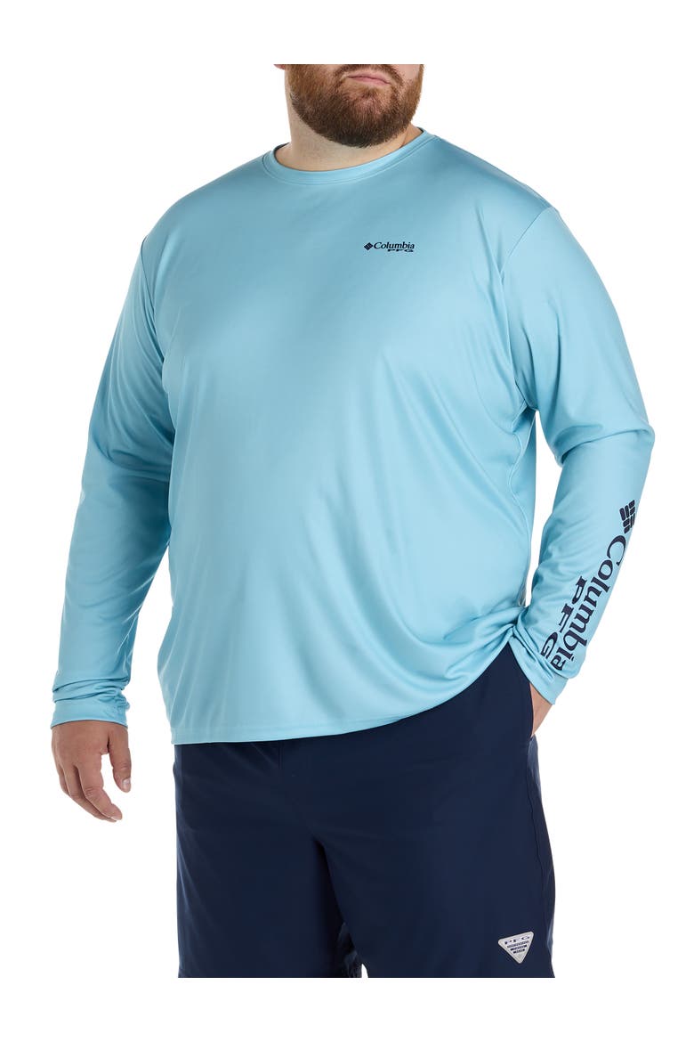 Big & Tall Sailfish PFG Long-Sleeve T-Shirt, Alternate, color, VINTAGE BLUE