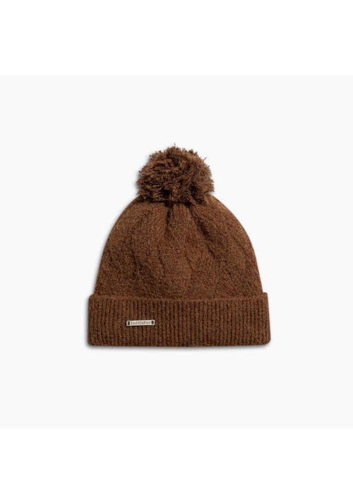 Turtle Fur Victoria Pom Beanie In Brown