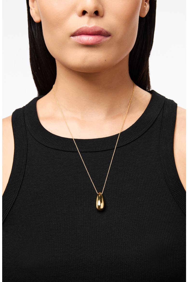 Soren Teardrop Pendant Necklace, Alternate, color, GOLD
