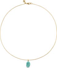 Monica Vinader Aria Amazonite Pendant Necklace