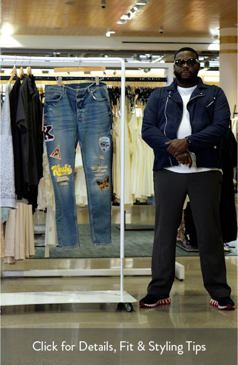 Van Winkle Rodeo Patch Ripped Skinny Jeans, sales video thumbnail