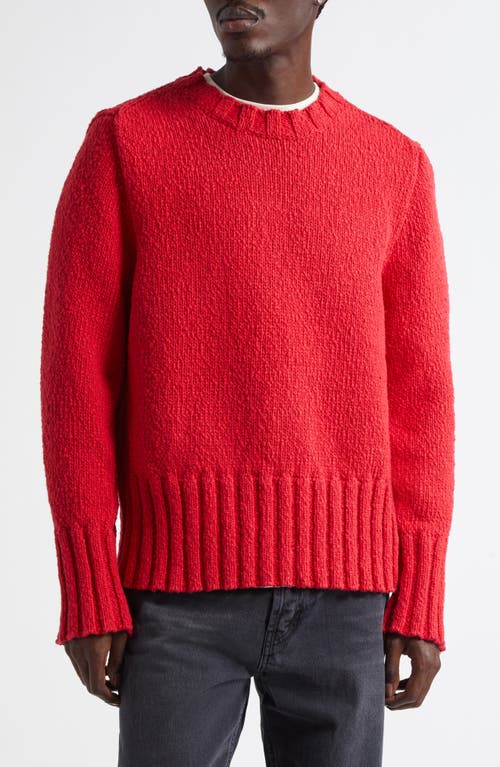 Séfr Joaquin Cotton Crewneck Sweater in Cardinal Dry Cotton  product