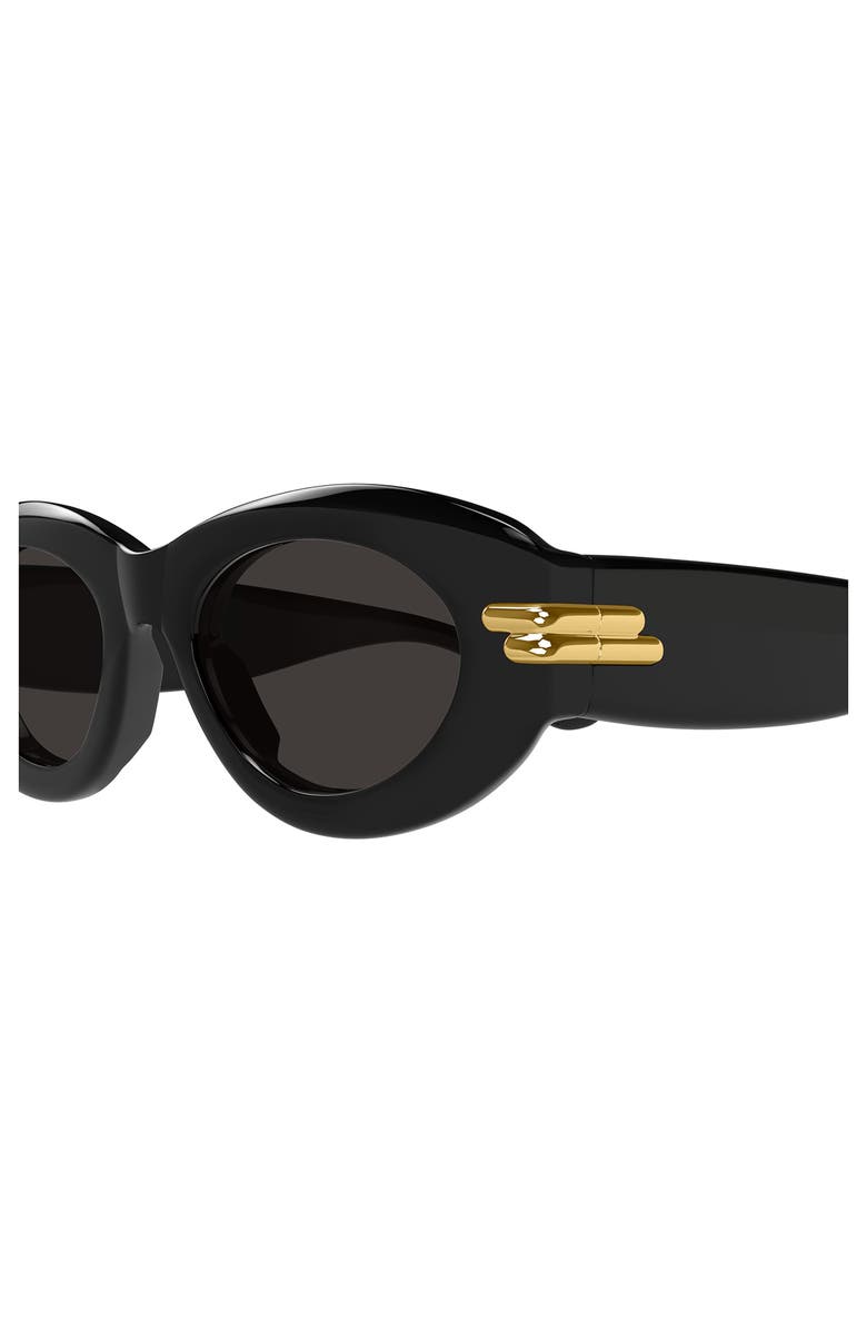 Bottega Veneta 51mm Oval Sunglasses, Alternate, color, 