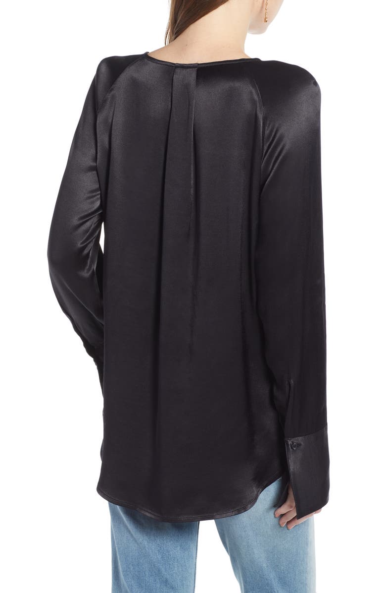 Treasure & Bond Pleat Front Top, Alternate, color, 