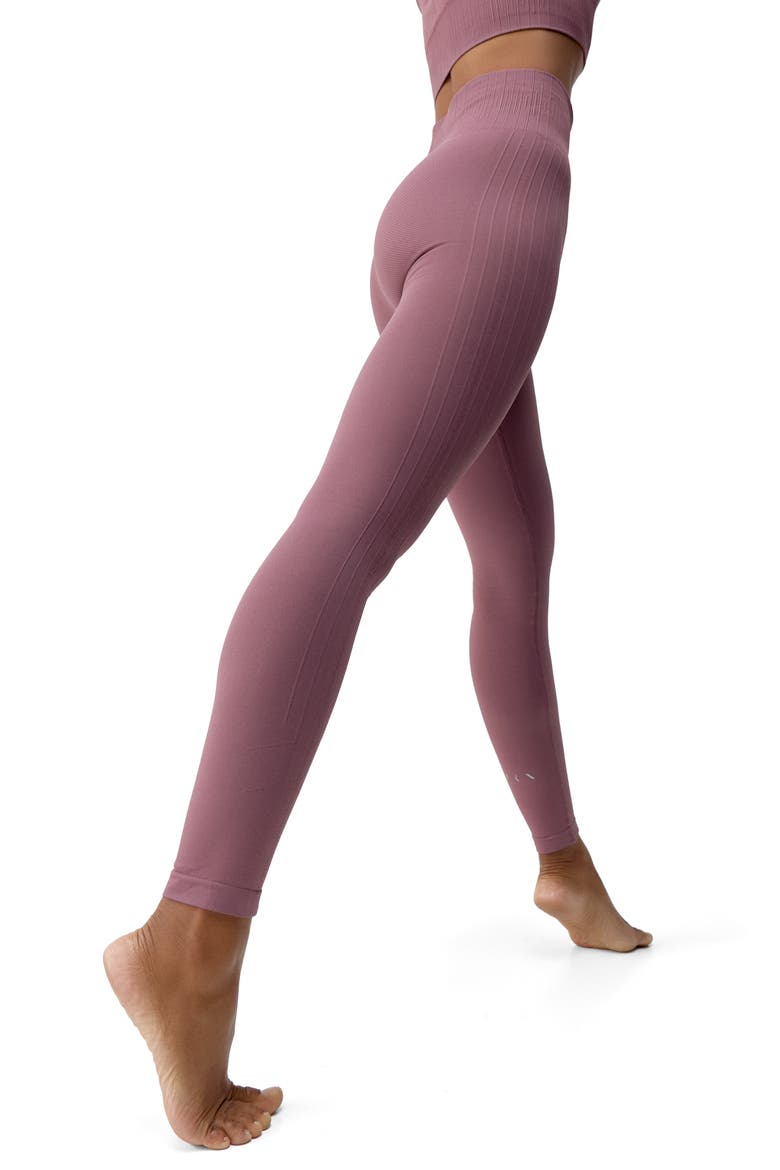 Nawal Seamless High Rise Sport Legging, Alternate, color, Deep Rose