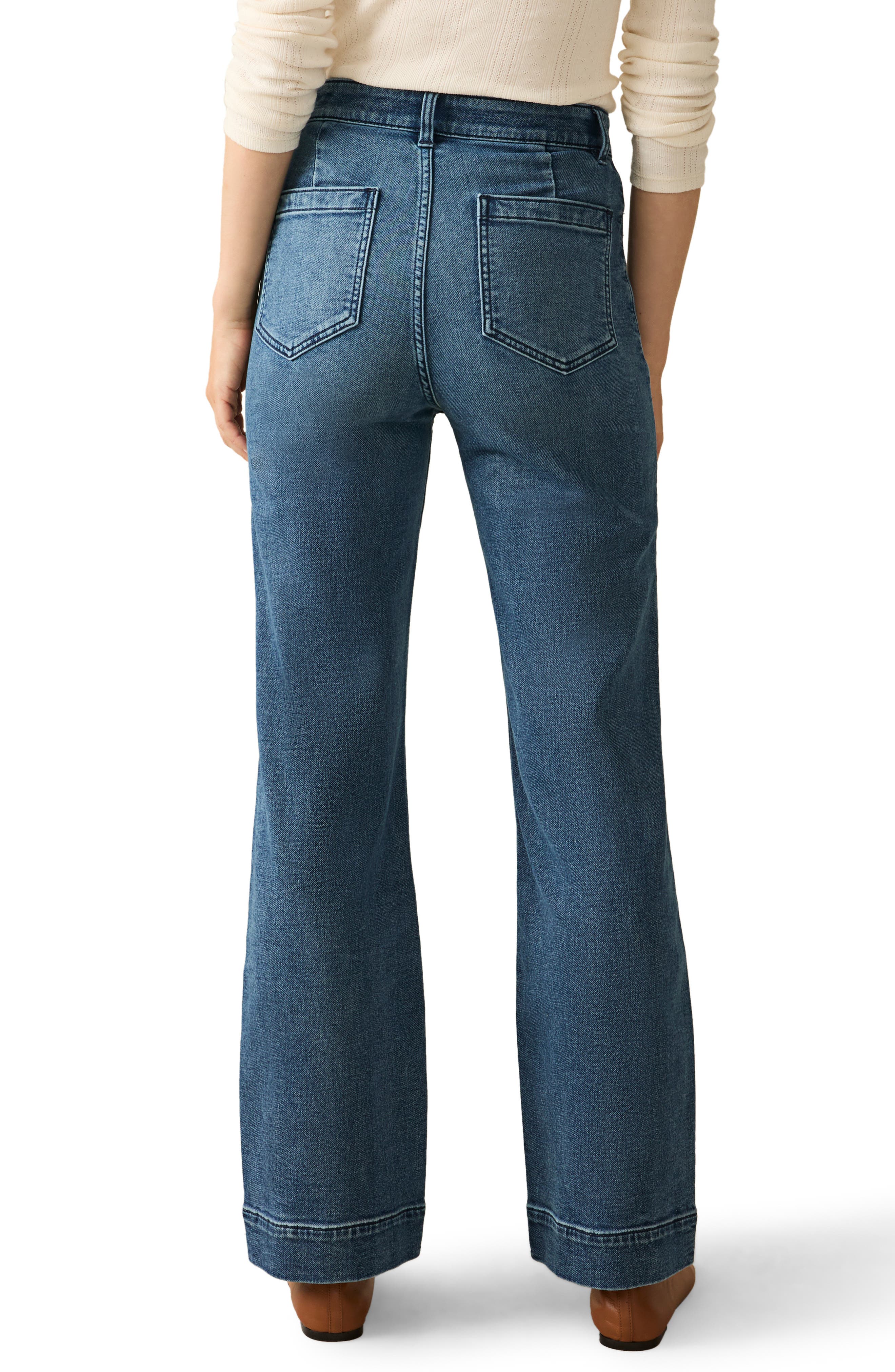 Stretch Terry Wide Leg Pants - image 4