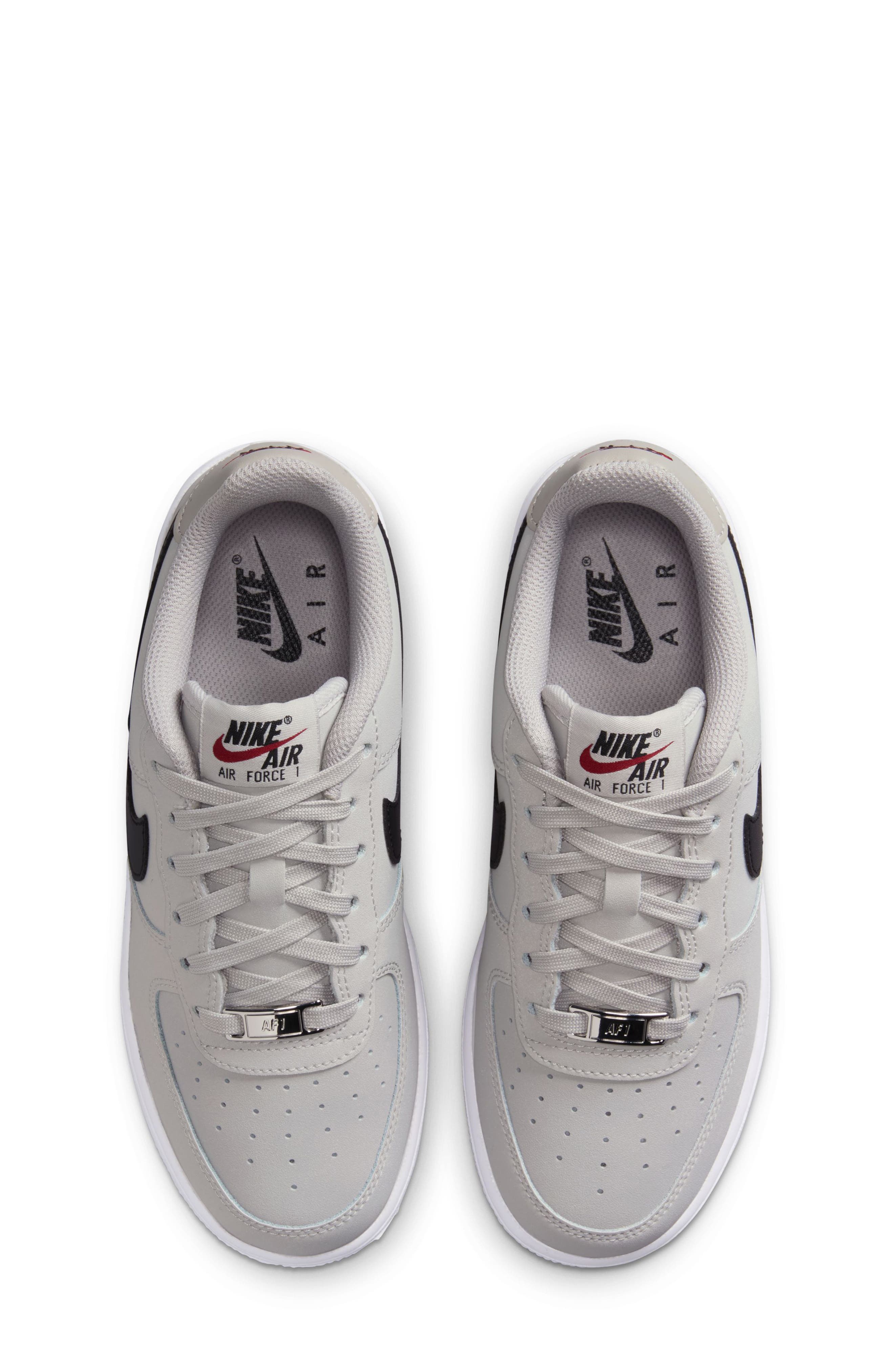 Nike Kids' Air Force 1 LV8 Sneaker, Alternate, color, Iron Ore/ White/ Black