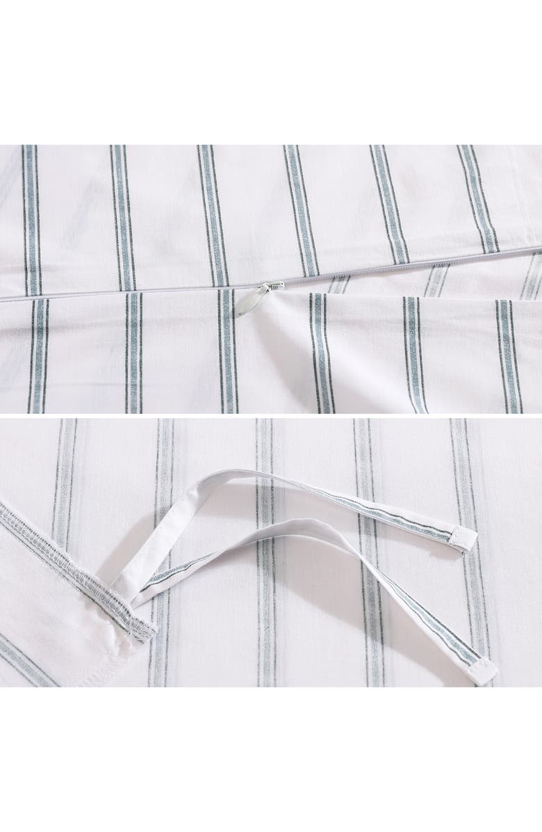 STONE COTTAGE Trenton Stripe 200-Thread Count Cotton Percale Sheet Set, Alternate, color, Lt-Pastel Green