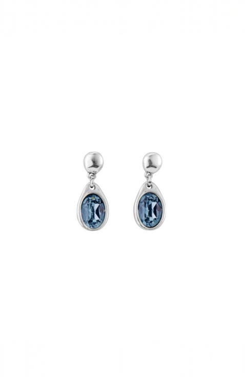 Crystal Accent Dangle Earrings