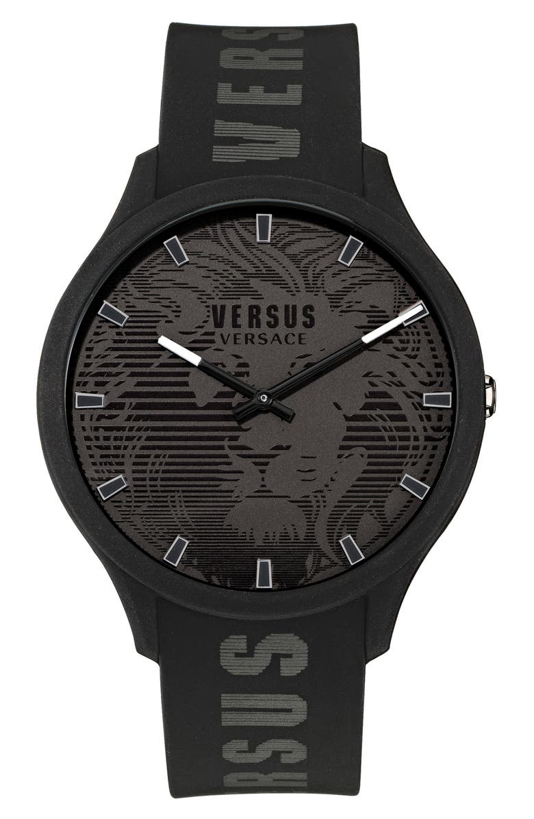 VERSUS Versace Domus Silicone Strap Watch, 44mm, Main, color, 
