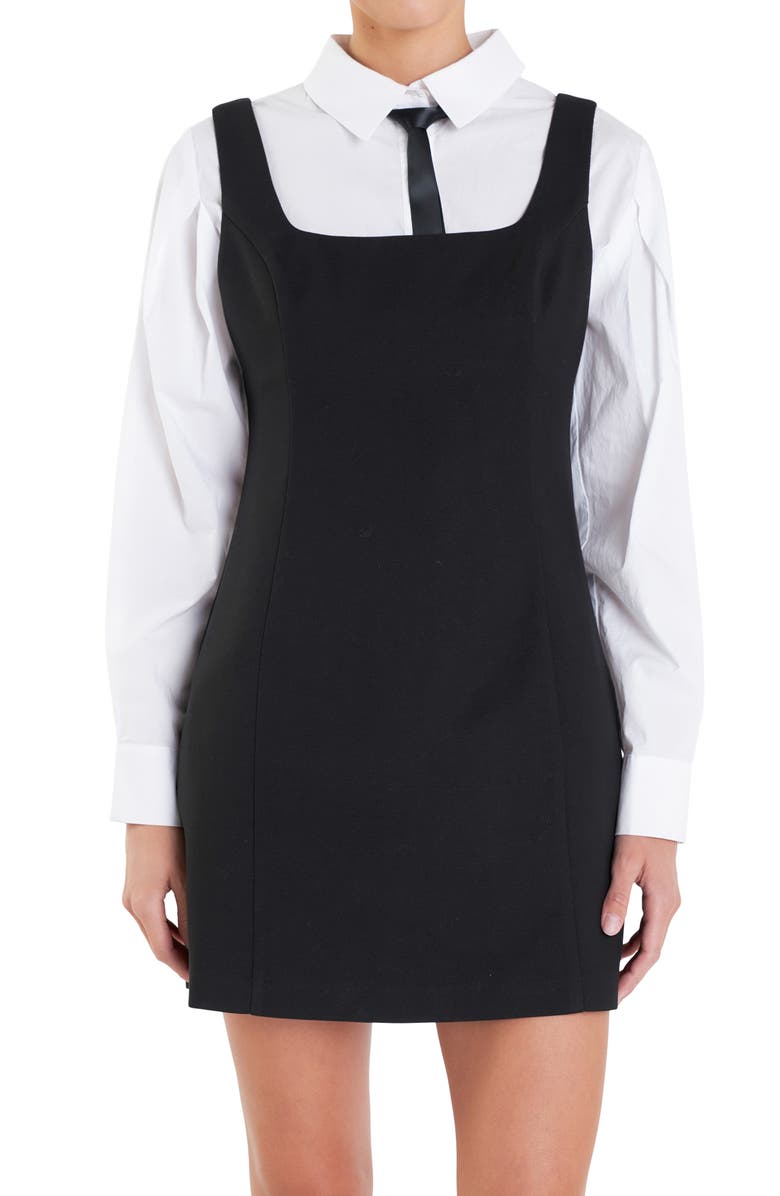 English Factory Sleeveless Minidress, Alternate, color, 