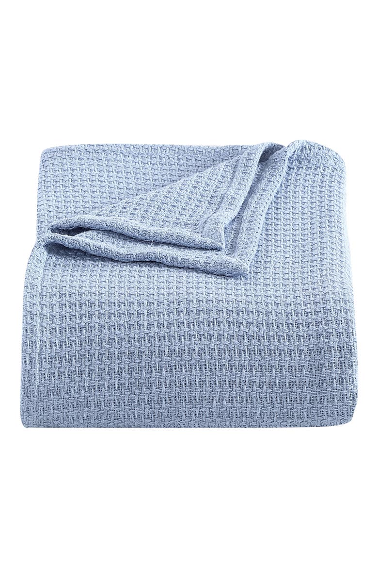 Bahama Coast Cotton Blanket, Main, color, COASTAL BLUE