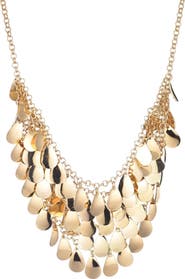 Adornia Droplet Bib Necklace
