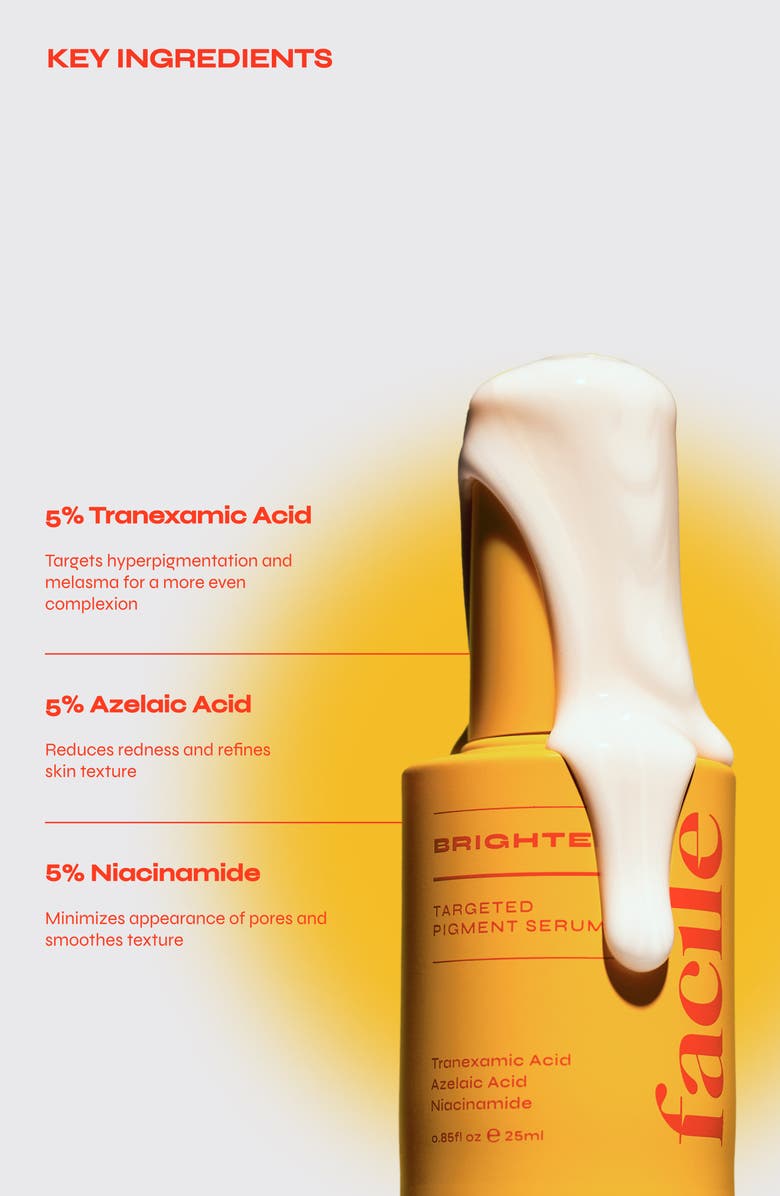 FACILE Brighten 5% Niacinamide Serum for Dark Spots & Uneven Texture, Alternate, color,
