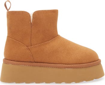 Kid's Ezra Faux Fur Lined Platform Bootie