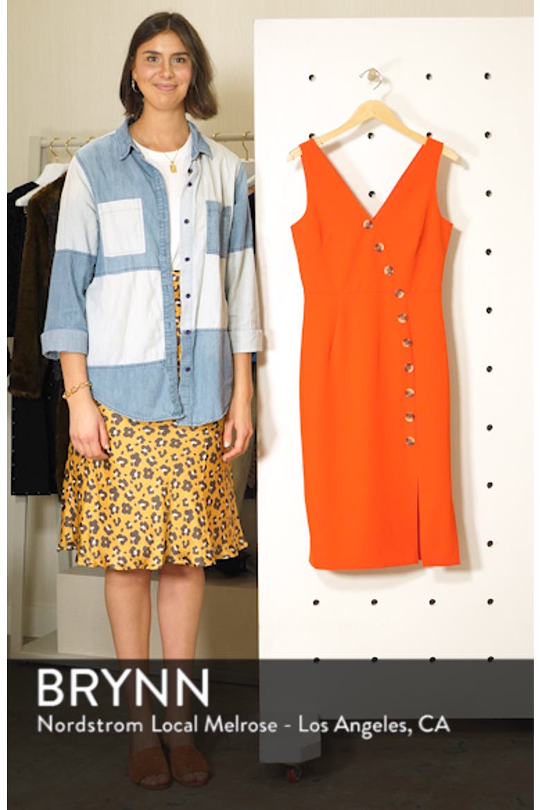 Asymmetrical Button Front Dress video