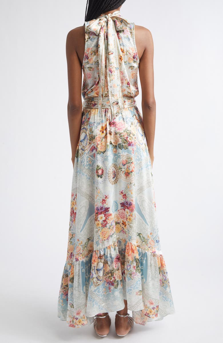 Camilla Floral Silk Maxi Dress, Alternate, color, A Taste For Lace