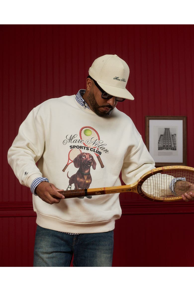 Sports Club Crewneck Sweatshirt - Unisex, Alternate, color, Cream