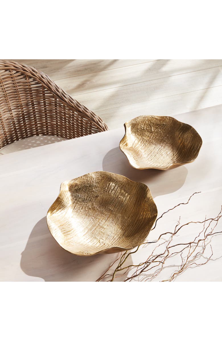 Napa Home & Garden Clarice Decorative Bowls Set of 2, Alternate, color, Gold