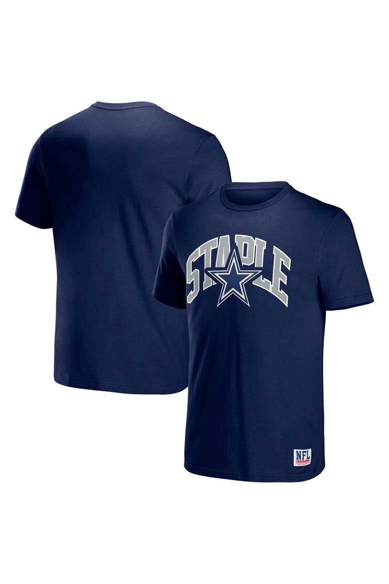 Men's NFL x Staple Navy Dallas Cowboys Logo Lockup T-Shirt, Main, color, Navy