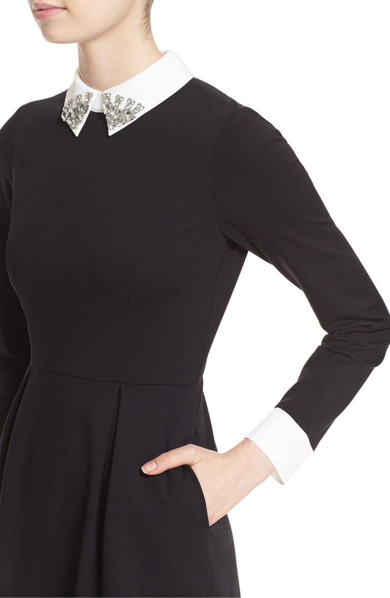 Ted Baker London 'Moona' Embellished Collar Dress, Main, color, 