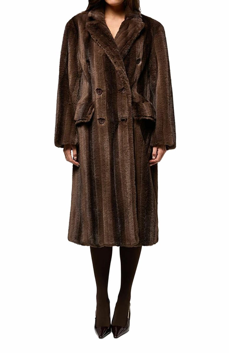 WeWoreWhat Faux Fur Blazer Jacket, Alternate, color, 