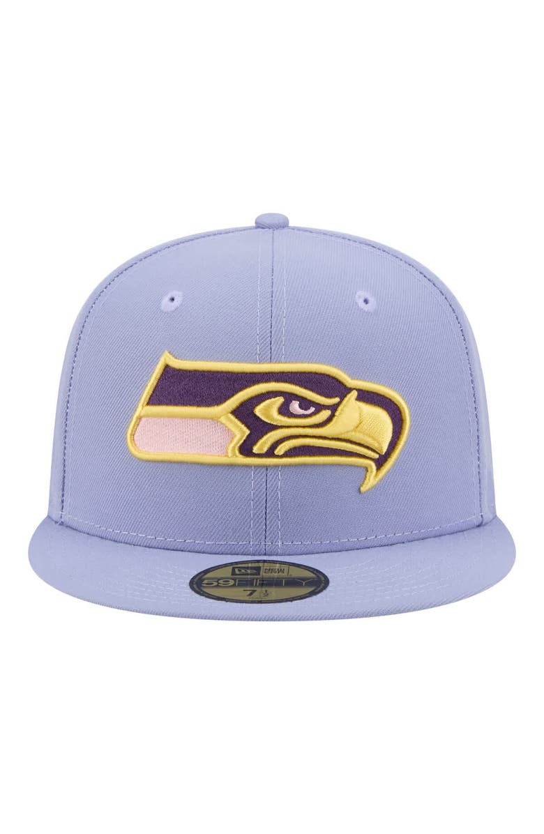New Era Men's New Era Light Purple Seattle Seahawks Lavender Bloom 59FIFTY Fitted Hat, Alternate, color, Light Purple