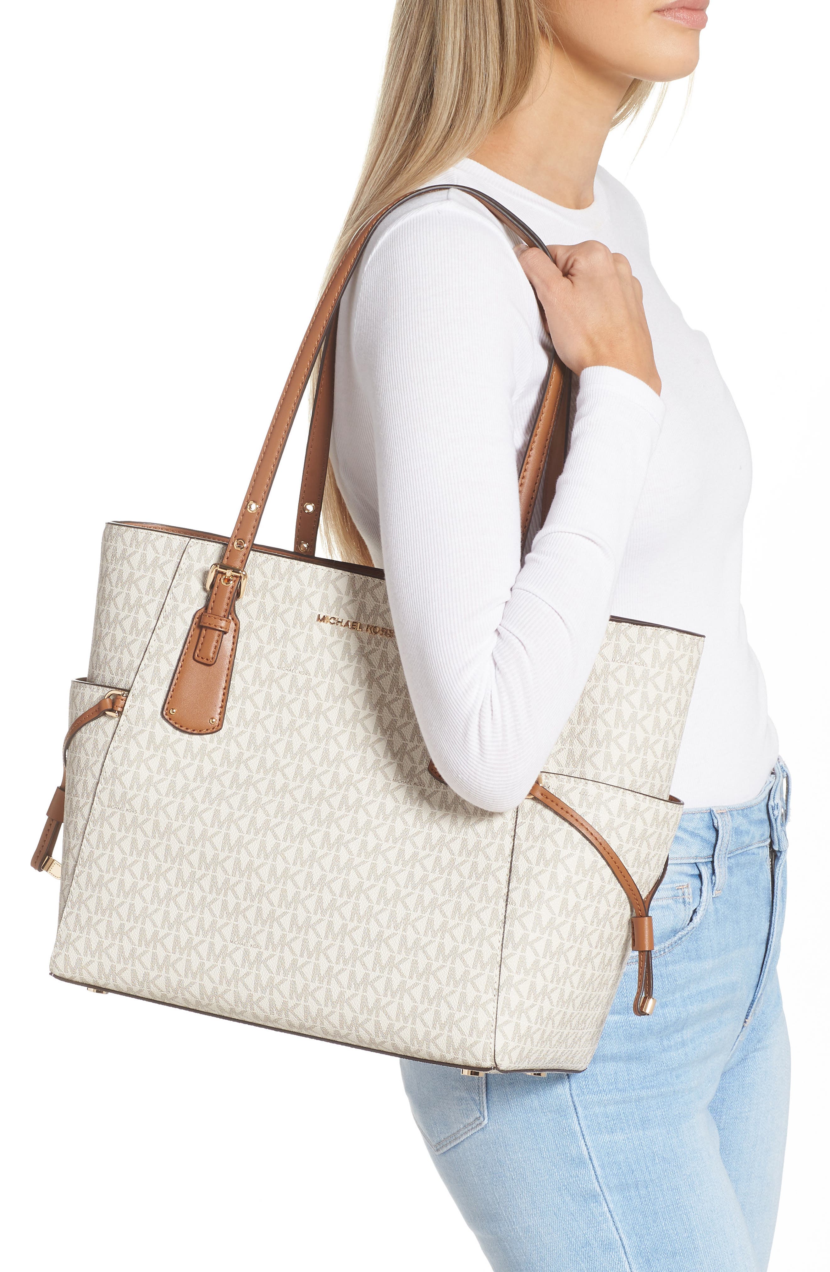 MICHAEL Michael Kors Voyager East/West Tote, Alternate, color, 