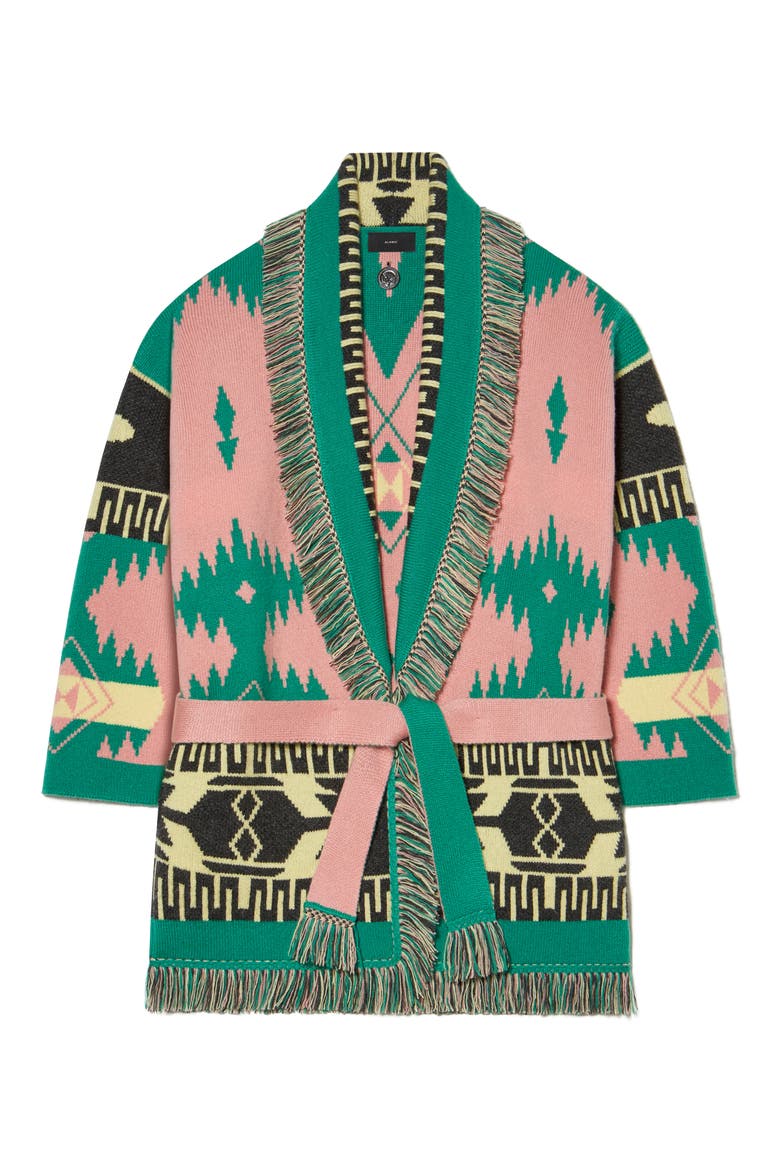 Icon Belted Oversize Cashmere Cardigan, Alternate, color, GUM PINK MU